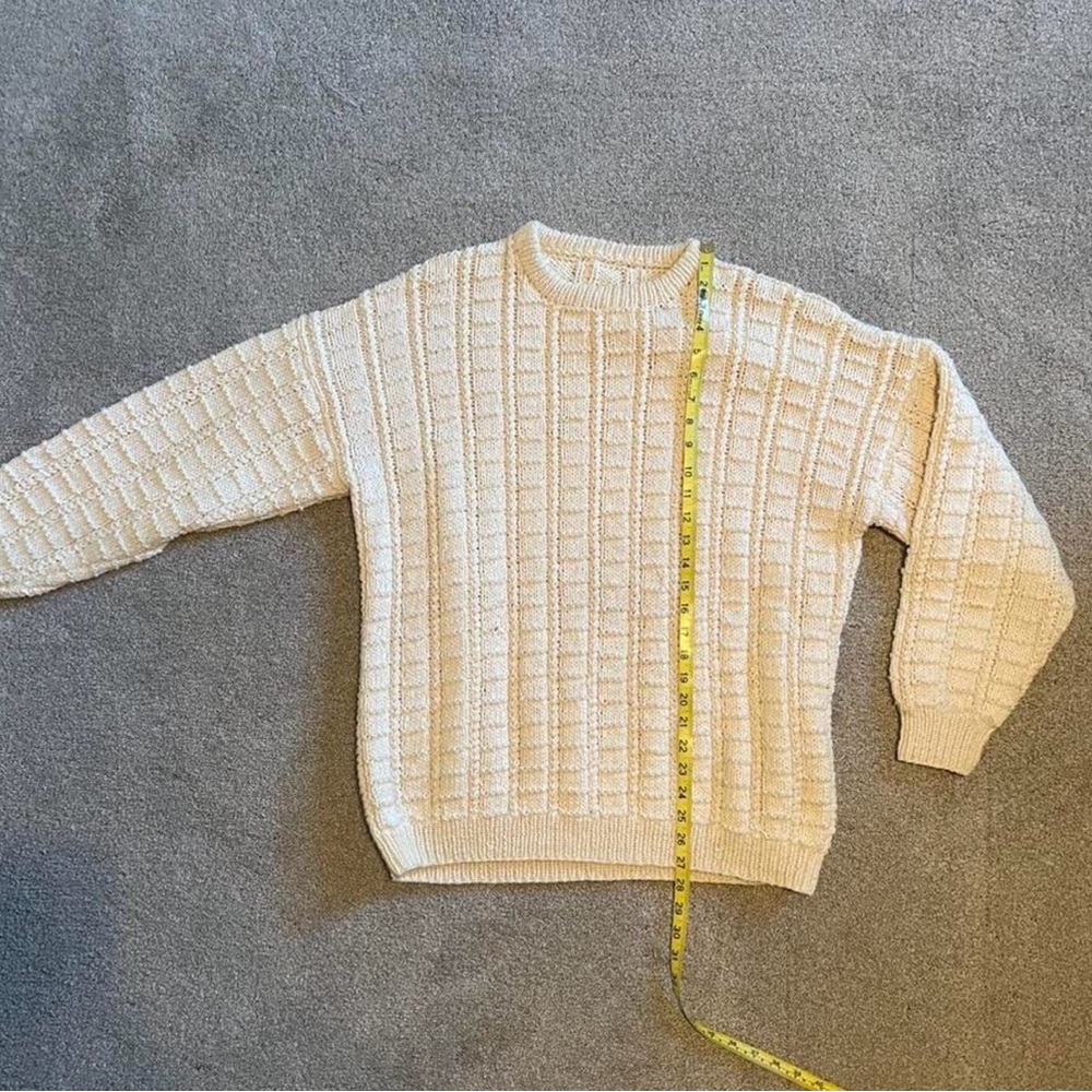 Elegant Cream Crewneck Sweater